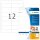 Inkjet-Etiketten 97 x 42,3 mm, weiß, permanent haftend, 300 Etiketten, 12 Stück/Blatt, Packung à 25 Blatt
