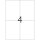 PREMIUM Etiketten 105 x 148 mm, 100 Etiketten , weiß, matt, permanent haftend, Blattformat: DIN A4, Packung à 25 Blatt
