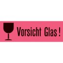Versandzettel "Vorsicht Glas" 39 x 118 mm,...