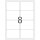 Wetterfeste Versandetiketten 99,1 x 67,7 mm, 200 Etiketten, weiß, permanent haftend, Packung à 25 Blatt