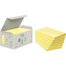 Post-it Notes Recycling Mini Tower gelb, 38 x 51 mm, 100...