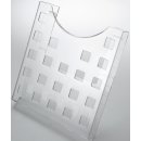 Tischprospekthalter glasklar für 1x A4 hoch,frei...