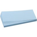 Moderationsrechtecke 9,5x20,5cm 500 Stück Farbe: blau
