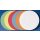 Moderationskreise Ø 14 cm in 6 Farben sortiert, 130g/qm, 100 % Altpapier, 1 Pack = 500 Stück