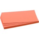 Moderationsrechtecke 9,5x20,5cm 500 Stück Farbe: orange