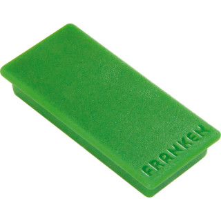 Franken Haftmagnet, 23x50mm, grün, Haftkraft: 1000g (bis zu 10 Blatt 80g/qm), Packung à 10 Stück