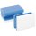 Universal Reinigungsschwamm X-Wipe, blauer Schaumstoffhandgriff und weiße Wischfläche, speziell für stark verschmutzte Oberflächen, auch zur Entfernung von Permanentmarkern, VE = 1 Pack = 2 Stück