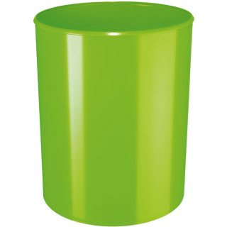 Design-Papierkorb 13 Liter, hochglänzend, grün