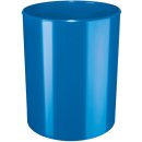 Design-Papierkorb 13 Liter, hochgl&auml;nzend, blau
