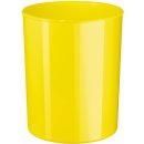 Design-Papierkorb 13 Liter, hochgl&auml;nzend, gelb