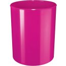Design-Papierkorb 13 Liter, hochgl&auml;nzend, pink