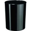 Papierkorb Elegance schwarz 20 Liter, hochgl&auml;nzend