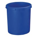Papierkorb KLASSIK, blau, 30 Liter, mit 2 Griffmulden