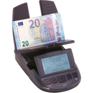 Geldwaage RS 2000 Banknoten + Münzen sortiert zählen