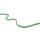 Kurvenlineal, mit Teilung, 50 cm, flexibel, biegsam, zum Übertragen, Abwickeln und Abformen von Kurven, Tuschkante und mm-Teilung, grün