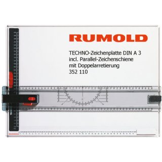 Zeichenplatte Rumold Techno, DIN A3, inkl. Parallel-Zeichenschiene