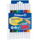 Pelikan Fasermaler Colorella Duo, 10 Farben