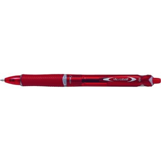 Kugelschreiber Acroball, M, neue Tintentechnologie für ein sanftes Schreibgefühl, transluzentes Gehäuse, Gummierter Griffbereich, rot, VE = 12 Stück