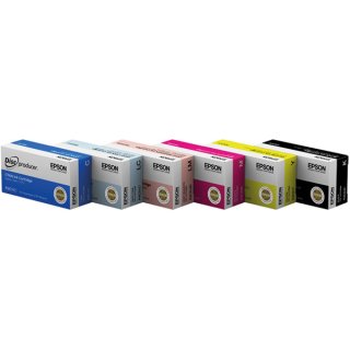 Epson Tintenpatrone schwarz, Inhalt: 32,2 ml, für Discproducer PP-100, PP-100AP, PP-100N, PP-100N Security, PP-50