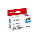 Tintenpatrone PFI-1000C für Pro-1000, Inhalt: 80 ml,...