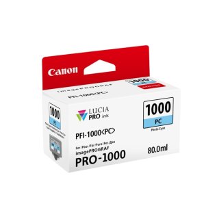 Canon 1000PC Tintenpatrone photocyan für Pro-1000, Inhalt: 80 ml