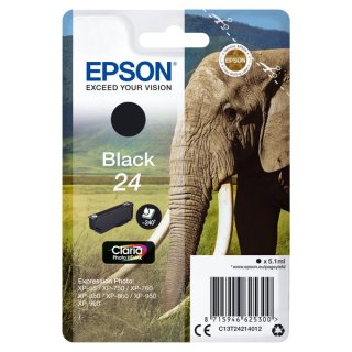 Epson 24 Tintenpatrone Foto schwarz Inhalt 5.1 ml