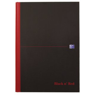 Buch, gebunden, DIN A4, 96 Blatt, kariert, schwarz