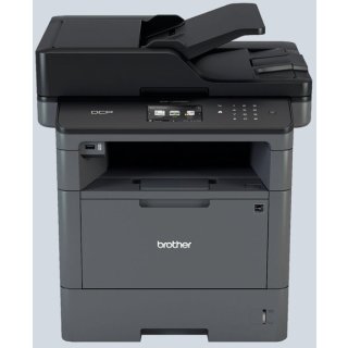 3-in-1 Multifunktionsgerät DCP-L5500DN grau/schwarz, Drucken, Scannen, Kopieren, Laserdrucker
