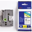 Brother TZe-111 Schriftband 6 mm breit / 8 m lang schwarz...