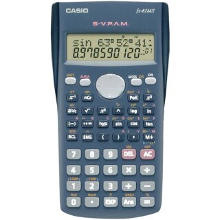 Casio Schulrechner 2-zeiliges Display, 240 Funktionen, batteriebetrieben