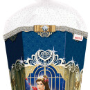 Roth Schultüte Rosenball Glitter Glitzerborte Glitzersteine Schleife 85cm 6eckig mit Tüllverschluss