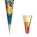 Roth Schultüte Rosenball Glitter Glitzerborte Glitzersteine Schleife 85cm 6eckig mit Tüllverschluss