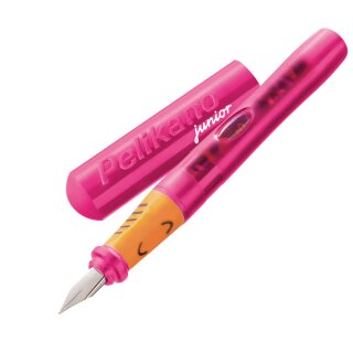 Pelikan Füllhalter Pelikano Junior P68A, transluzent pink, Feder "L" für Linkshänder