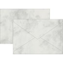 C5 Briefumschlag / C5 Kuvert,  Marmor grau,...