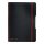 Notizheft flex PP, kariert, 40 Blatt, Papier 80g/qm, schwarz, Wechselcover, Verschlussgummi rot