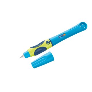 Pelikan griffix Füller für Rechtshänder, Feder A. inkl. 1 Tintenpatrone NeonFreshBlue