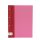 Roth Zeugnismappe Buchleineinband gebunden mit 12 extra starke Hüllen Farbe: pink/rosa