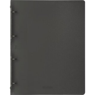 Brunnen Ringbuch Fact!A4 2,5cm Rückenbreite PP 4-Ring schwarz (Fb.80)