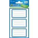 Buchetiketten Rahmen blau AVERY Zweckform 26 x 16 mm, 9...