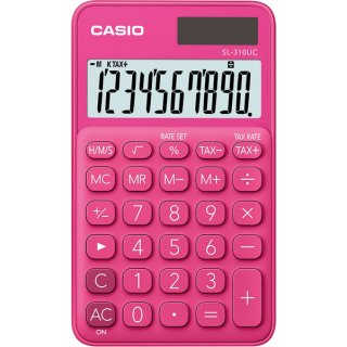 Taschenrechner SL-310UC pink, 10-stelliges extra großes Display