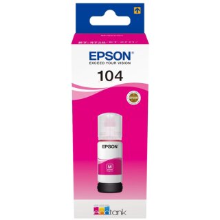 Epson 104 Tintenflasche Magenta, ca. 7.500 Seiten - Original