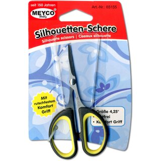hochwertige Silhouettenschere 4,25"  mit Komfortgriff