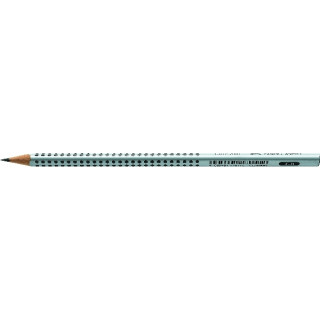 Bleistift GRIP 2001, Härtegrad: H, Schaftform: Dreikant, Schaftfarbe: silber
