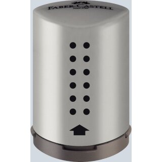 Faber-Castell GRIP MINI Einfachspitzdose, silber