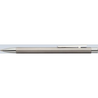 Faber-Castell Kugelschreiber NEO Slim Edelstahl matt, mit gefedertem Clip,