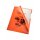 Aktenhülle A4, orange, 150 my, PVC-Folie, Oberfläche glasklar (glatt), Greifausstanzung, 1 Packung = 100 Hüllen