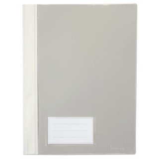 Schnellhefter für DIN A4, mit Einsteckfach, transparenter Deckel, PVC, 230 x 315 mm, weiß