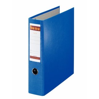 Postscheckordner für DIN A4, 7,5 cm. Ohne Kantenschutz, 2 x DIN A5 abheftbar, 318 x 282 x 75 mm, blau