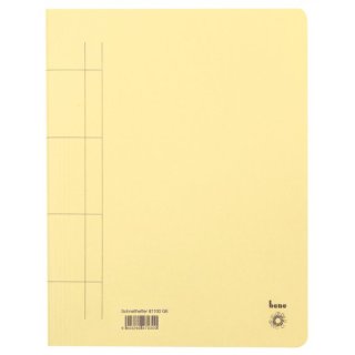 Schnellhefter, für DINA4, 250g/qm, kaufmännische Heftung, für ca. 250 Blatt  Maße: 245 x 320 mm, gelb