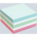 Büroring Haftnotiz-Würfel, pastell, 75 mm x 75 mm